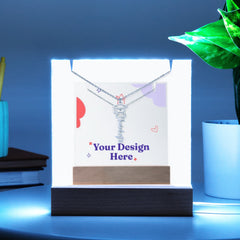 Keepsake Acrylic with Graduation Cap Name Necklace Bundle
