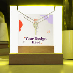 Keepsake Acrylic with Graduation Cap Name Necklace Bundle