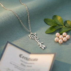 Graduation Cap Name Necklace
